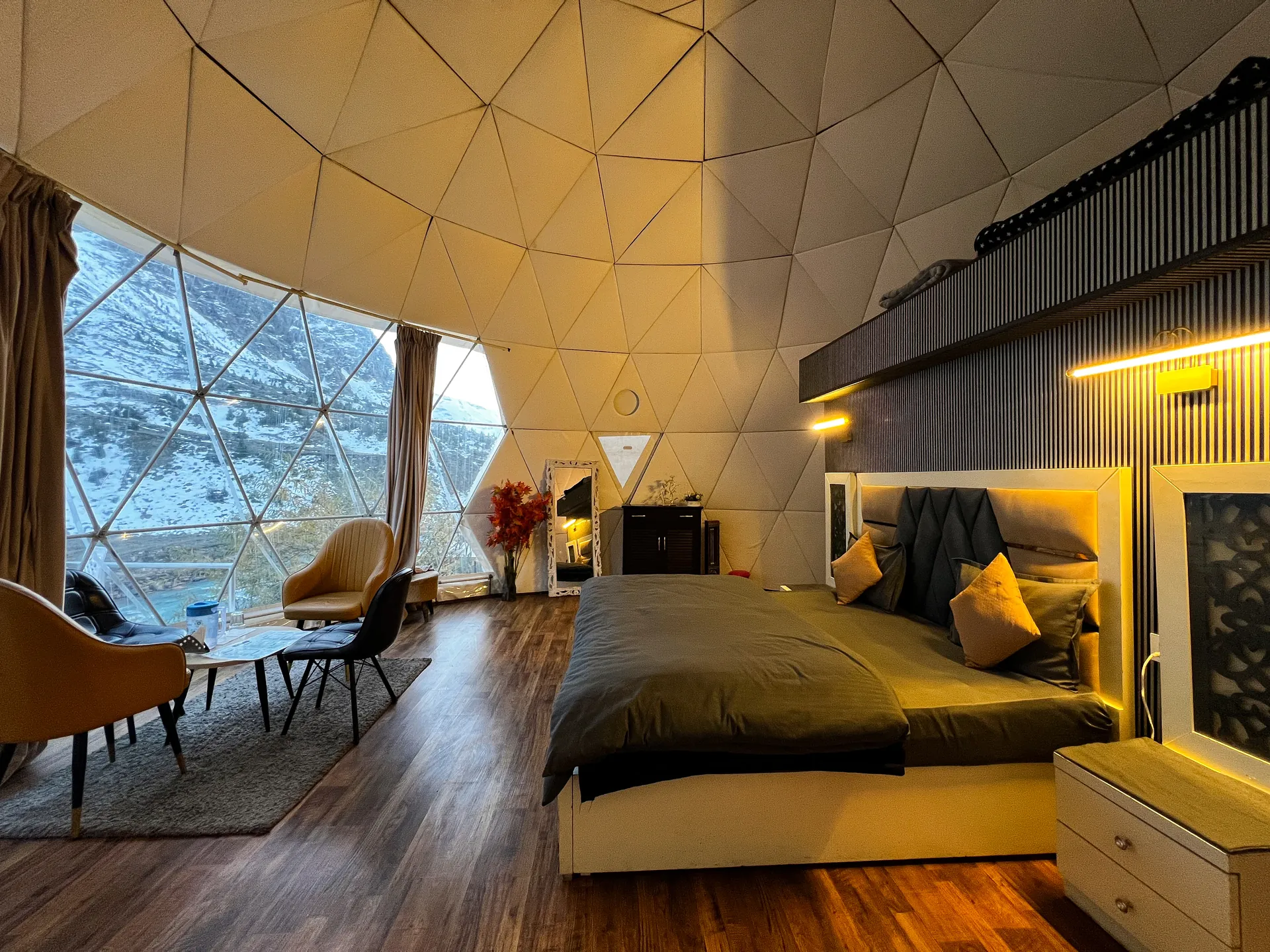 Mountain vista at sunrise